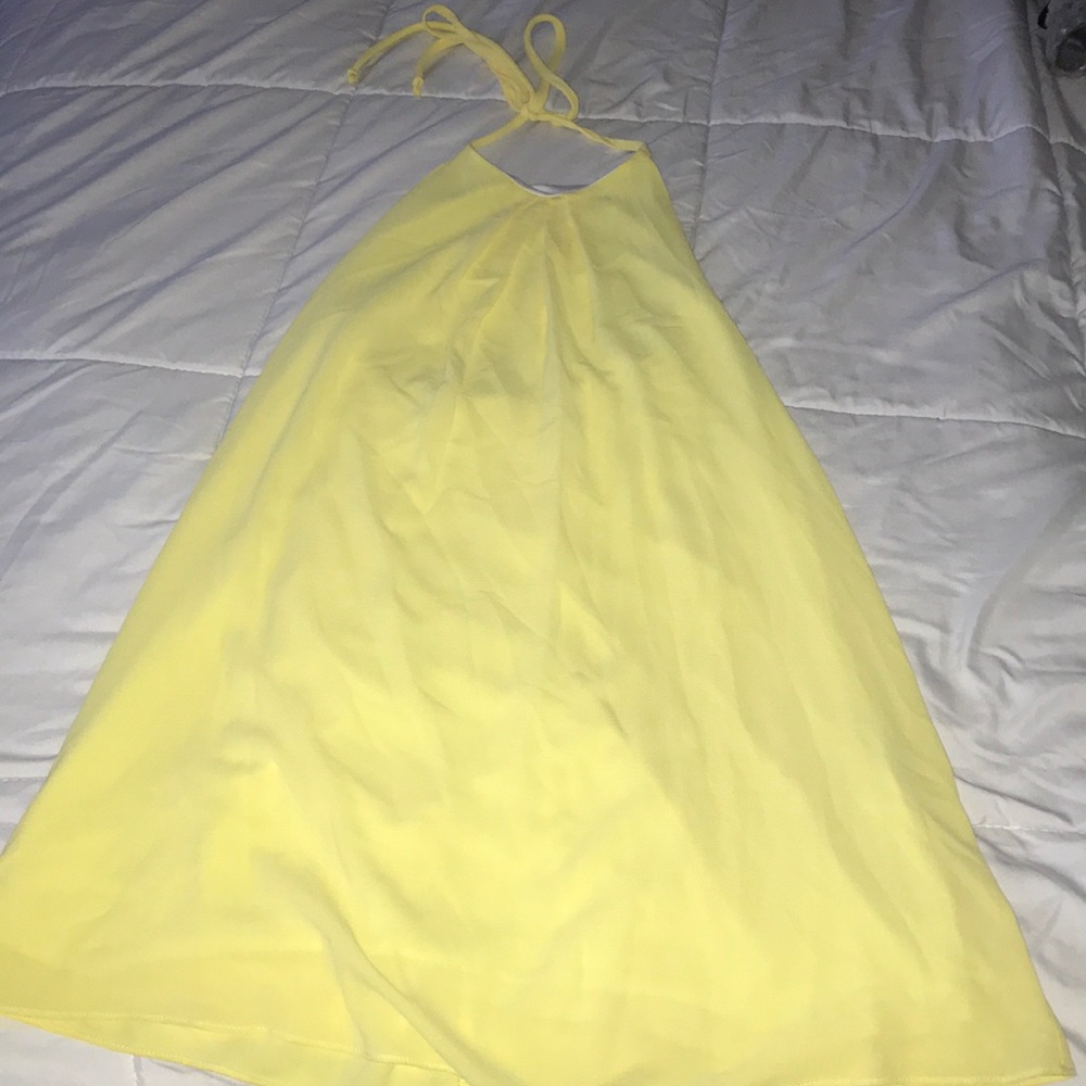 Yellow sunflower dress